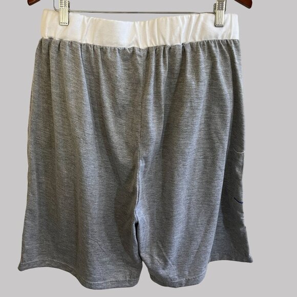 Basketball Hose Shorts Mens Size 32 Gray Baggy Zip Pockets Elastic Waist Pants - Picture 7 of 8